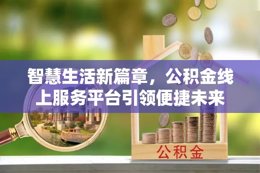 丹寨智慧生活新篇章，公积金线上服务平台引领便捷未来