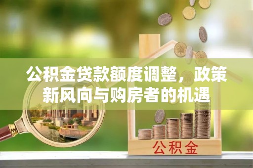 丹寨公积金贷款额度调整，政策新风向与购房者的机遇