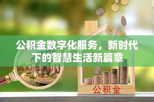 丹寨公积金数字化服务，新时代下的智慧生活新篇章