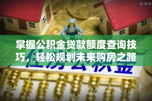 丹寨掌握公积金贷款额度查询技巧，轻松规划未来购房之路